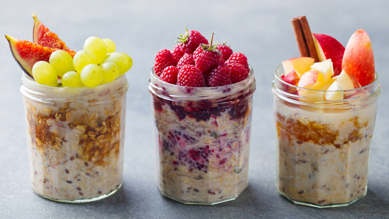 Copos de avena con frutas