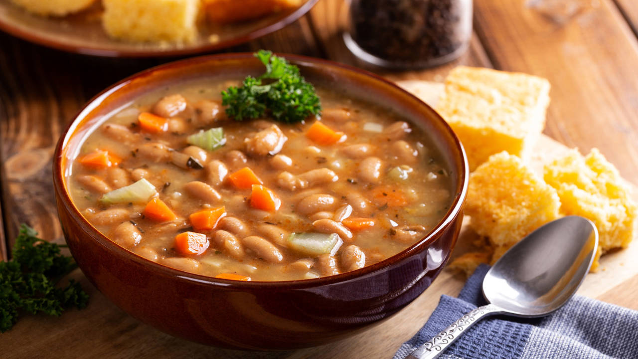 Potaje de alubias con verduras