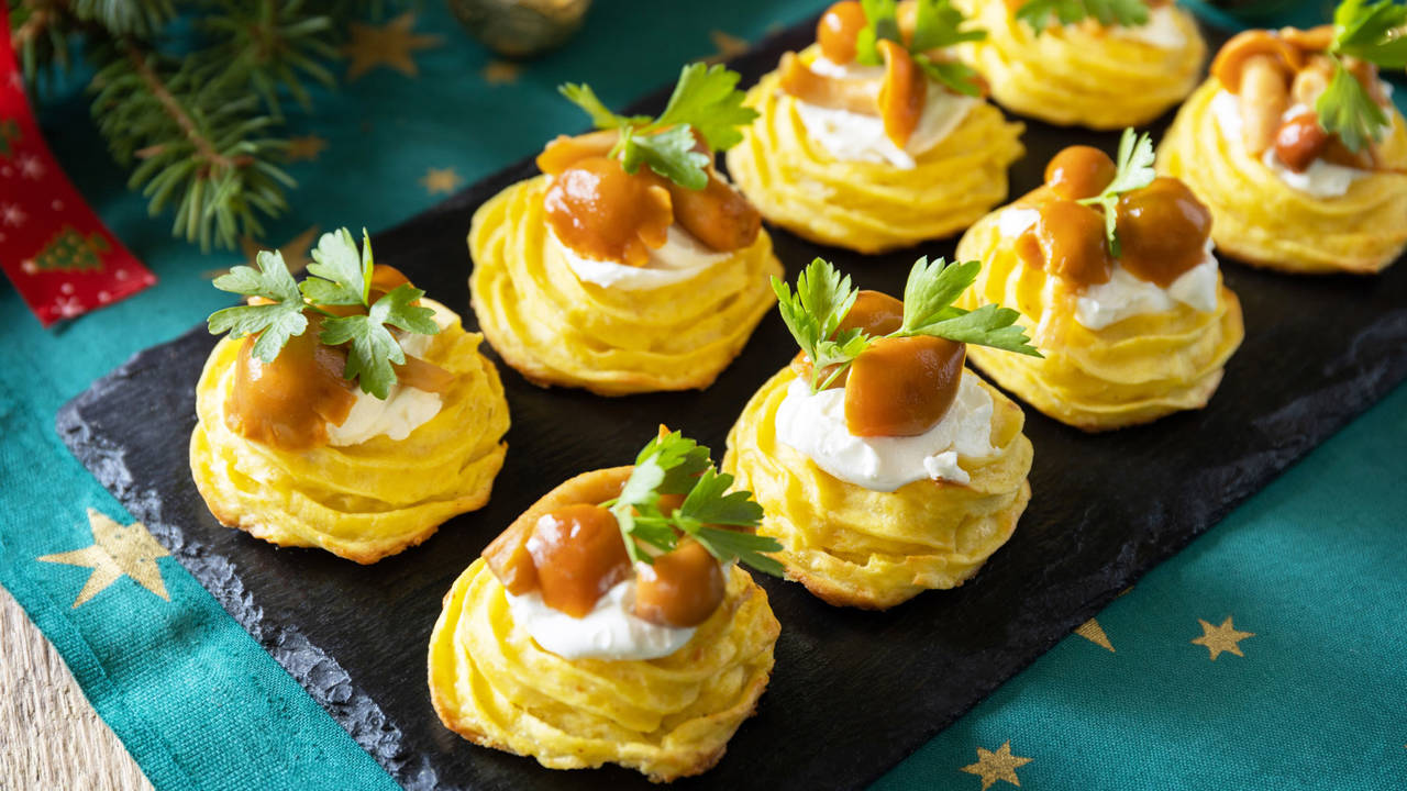 Aperitivos Navidad vegetarianos