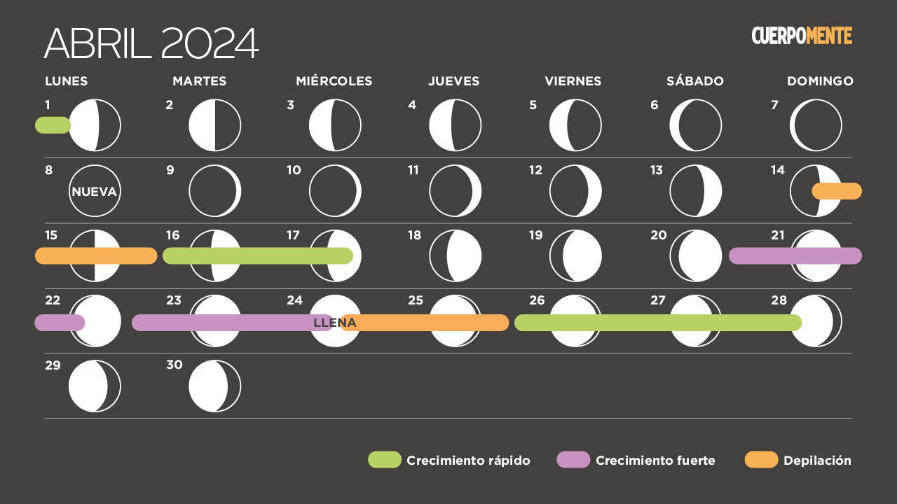 Calendario lunar 2024: corte de pelo, siembra y depilación