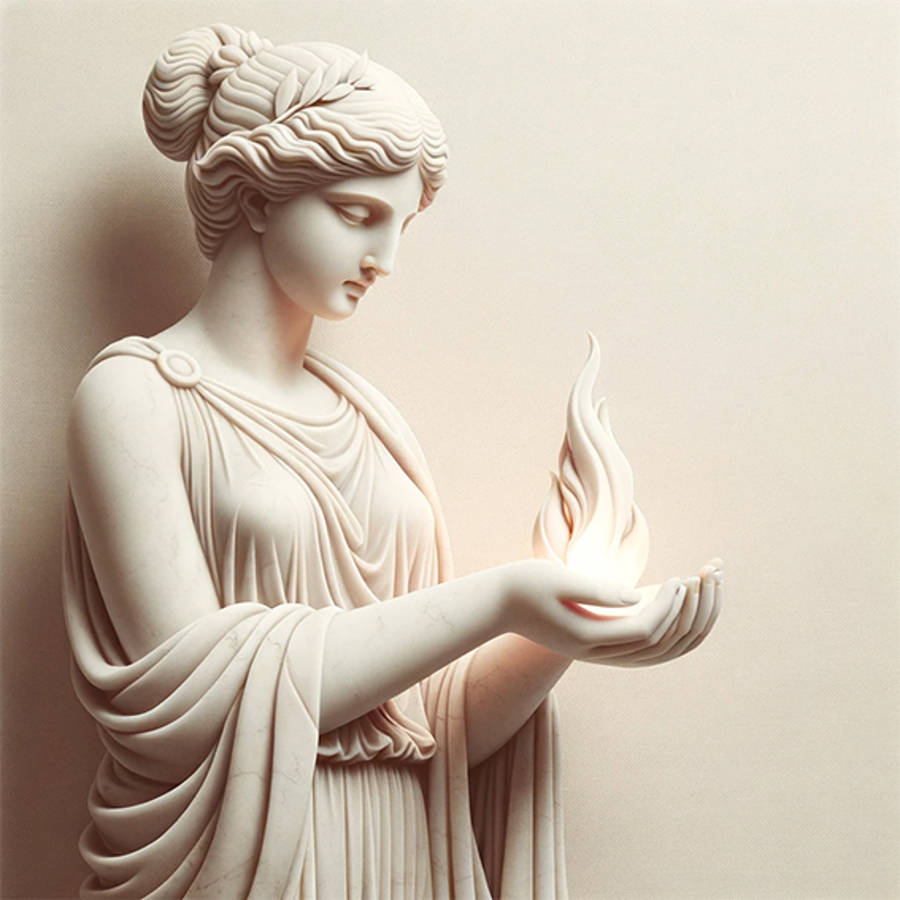 Hestia, diosa griega del hogar y del fuego